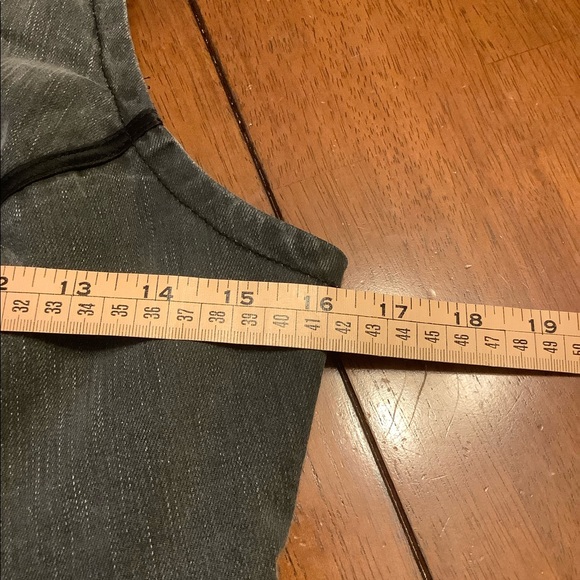 Armani Exchange Grey/Black Denim Vest Sz M EUC - Picture 8 of 9